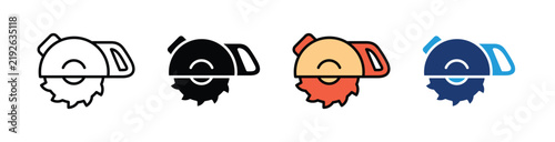 Saw  Icon Collection With Multiple Styles