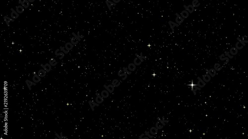 Deep Space Starfield, Twinkling Stars Background