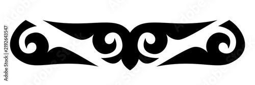 Kazakh National Ram Horns Ornament (Symmetrical Element)