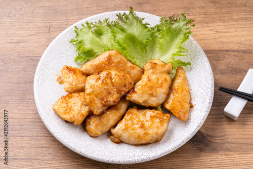 鶏ささみのバター醤油炒め