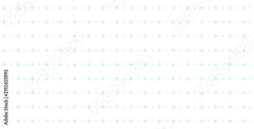 Canvas Print Light blue grid pattern with evenly spaced dotted intersections on a clean white background