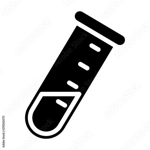 Test Tube Vector Glyph Icon Design