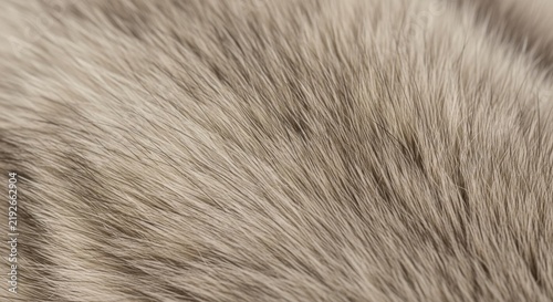 Soft and warm beige fur texture background, close-up macro view of animal hair pattern