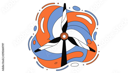 Wind turbine propeller eco friendly energy