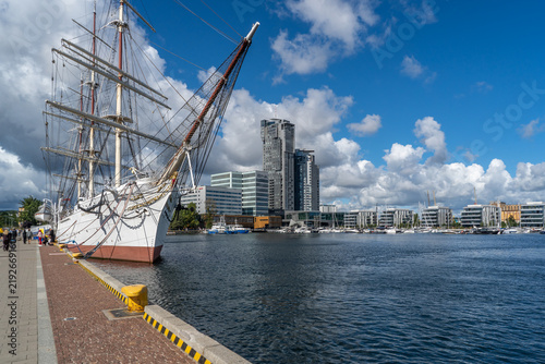 Dar Pomorza Tall Ship in Gdynia, Poland