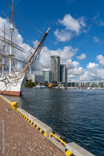 Dar Pomorza Tall Ship in Gdynia, Poland