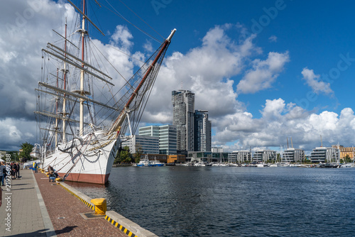 Dar Pomorza Tall Ship in Gdynia, Poland