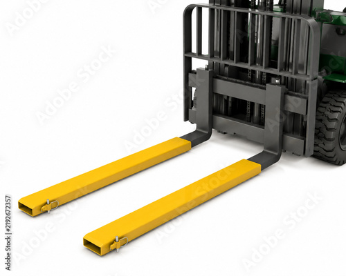 Forklift fork extension sleeve fit illustration
