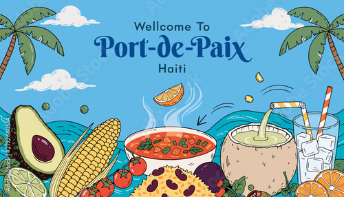 Welcome to Port-au-Prince, Haiti: Tropical Food & Palm Trees