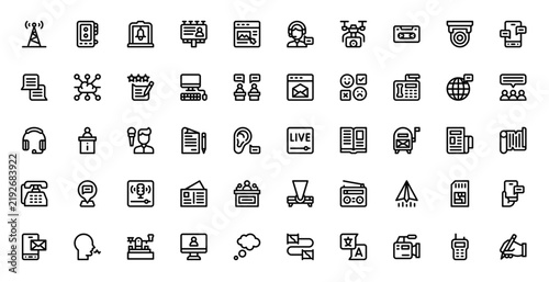 Communications Icon Bundle for Brand and Product Design