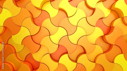 Background of Geometric Shapes. Abstract motion, loop, two color, 3d rendering, 4k resolution

