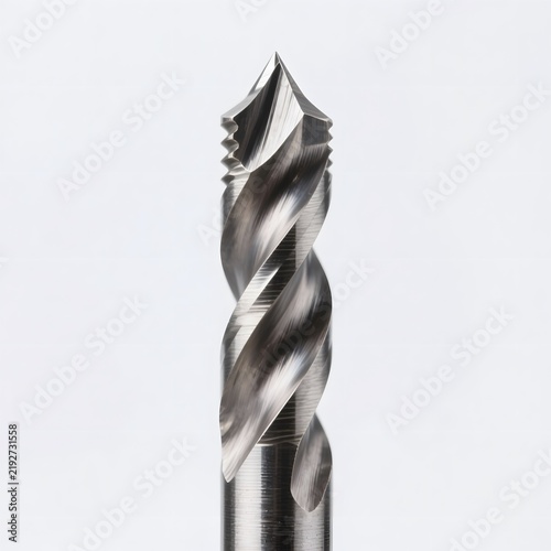 Obraz na płótnie Metal screw thread drill bit macro