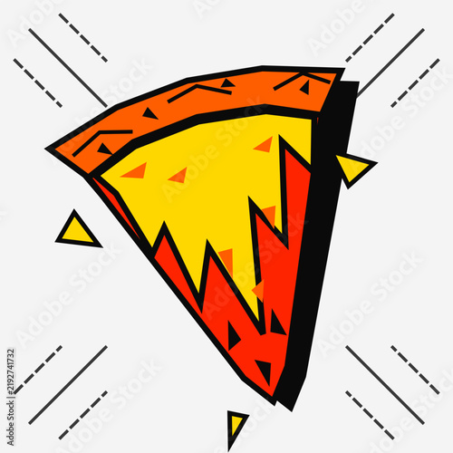 Flat pizza food icon collection featuring classic, gourmet, spicy, retro, and modern pizza designs.
