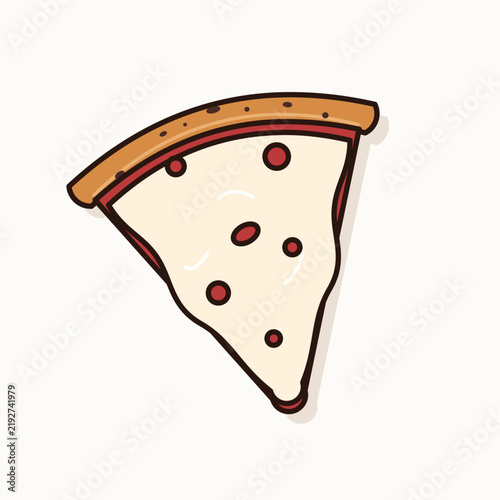 Flat pizza food icon collection featuring classic, gourmet, spicy, retro, and modern pizza designs.