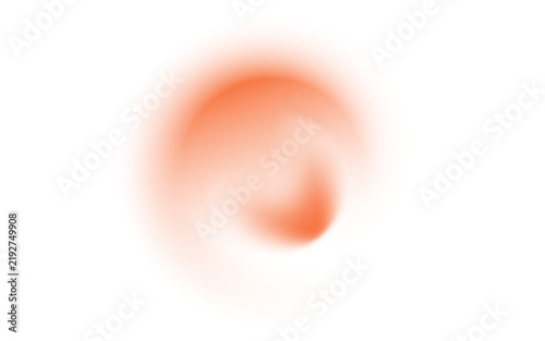 Fluid gradient circle background vector. Orange and white. Pastel color. Poster