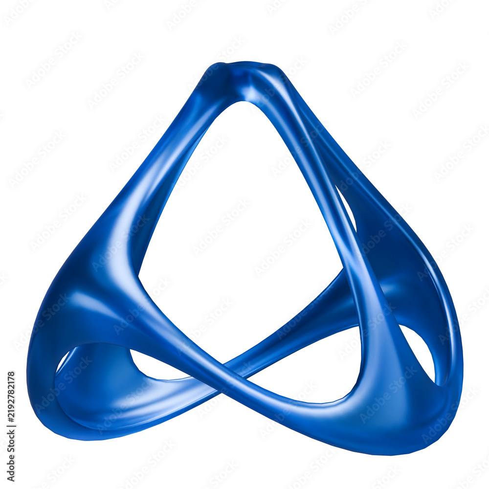Foto abstract 3d shape blue glass