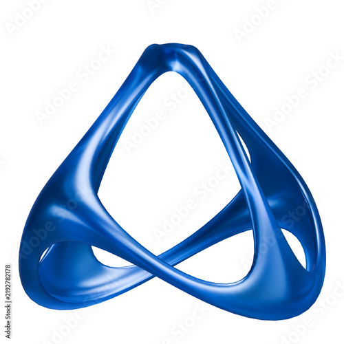 Фотография abstract 3d shape blue glass