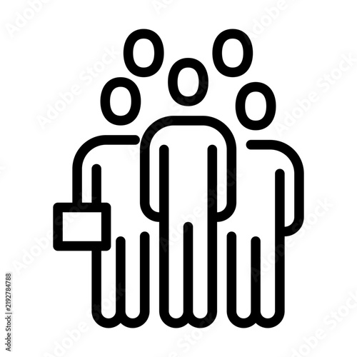 Canvastavla Workgroup line icon or logo
