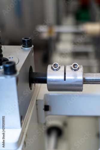 Принти на полотні Industrial machinery shaft coupler connecting metal components, precision engine