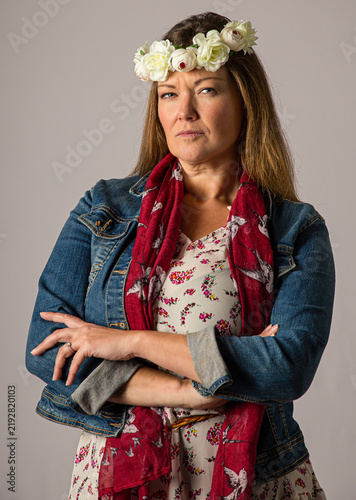 angry bohemian woman