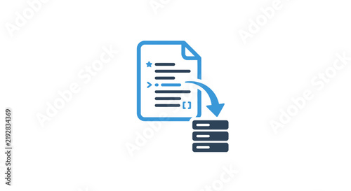 Code file deployment to server icon.
