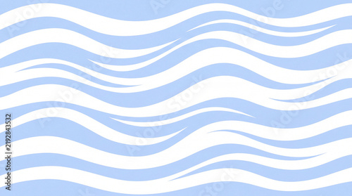 Abstract Wavy Lines Background: A minimalist graphic design featuring smooth, undulating lines in soft blue and white, creating a sense of fluid motion and calm.