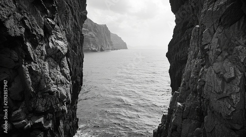Peaceful Seaside Escape with Majestic Cliffs, Elegant Bridge, and Expansive Blue Waters