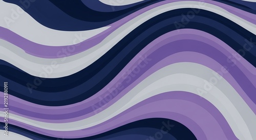 Seamless pattern of purple and navy wavy lines