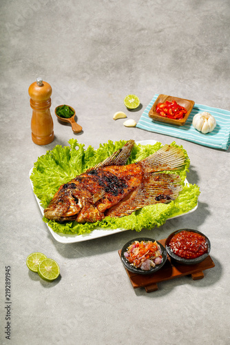 Indonesian Gourami Fish with Spicy Chili Sauce