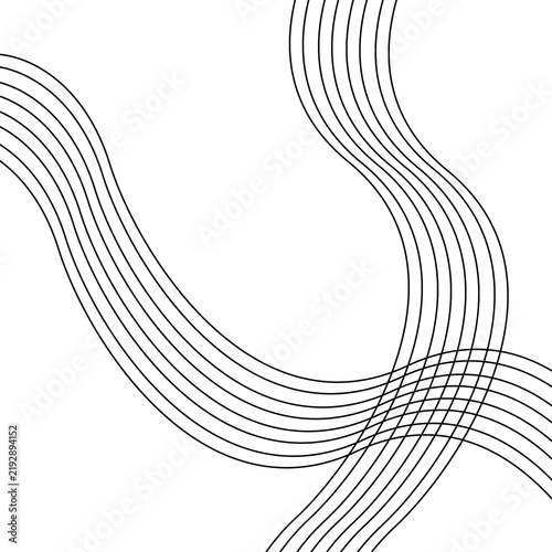 abstract with wavy line