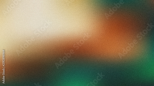 Fotografía Rich abstract gradient background combining creamy white, warm orange, deep gree