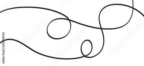 Minimalist abstract vector background with thin flowing lines forming a continuous wavy curve pattern for modern graphic design and sophisticated artistic layout