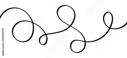 Minimalist thin line wavy abstract vector background featuring a continuous flowing curved wave pattern isolated on a crisp white backdrop for creative designs