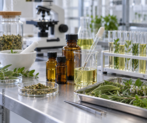 Medicinal plant extraction and botanical research laboratory