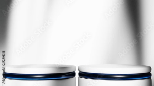 3d rendering animation of presentation showcase for product advertising