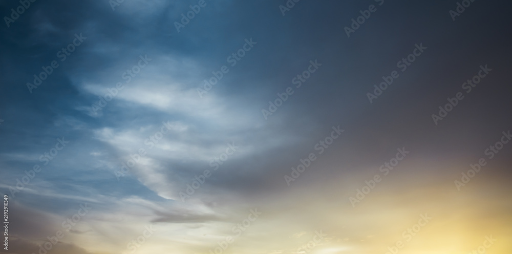 Fototapeta premium sky sun clouds climate light orange