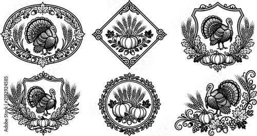 An intriguing collection of six antique seals showcasing ornate designs and historical craftsmanship potentially used for documents or personal identification