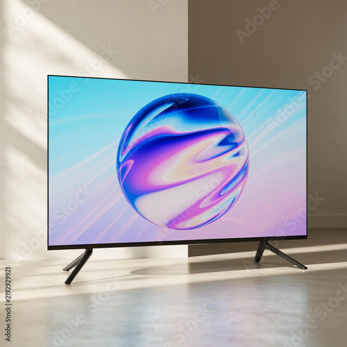Obraz na płótnie lcd tv with blue screen