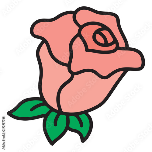 rose flower vector illustration
