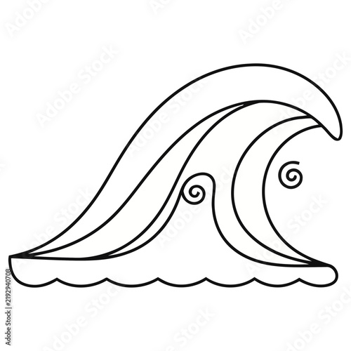 Stylized Wave Illustration