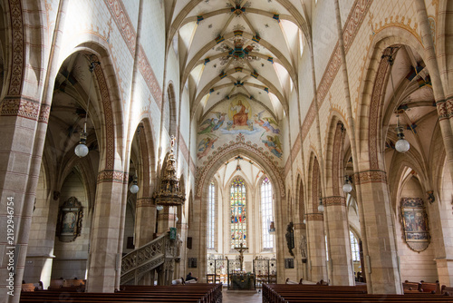 Church of Saint Amandus. Interior of the historic Amanduskirche