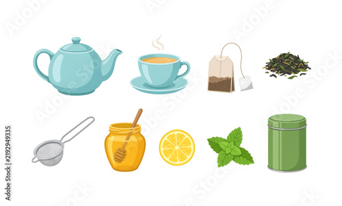 Tea Vector Asset Set