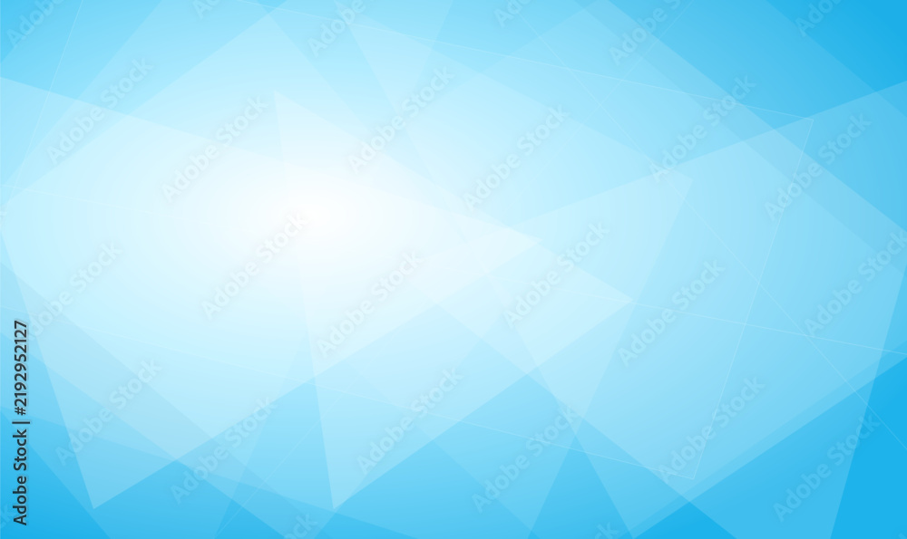 Obraz premium Bright Sky Blue Polygonal Low Poly Geometric Gradient Translucent Vector Abstract Background