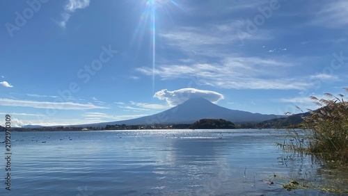 Photography lake and mountains
