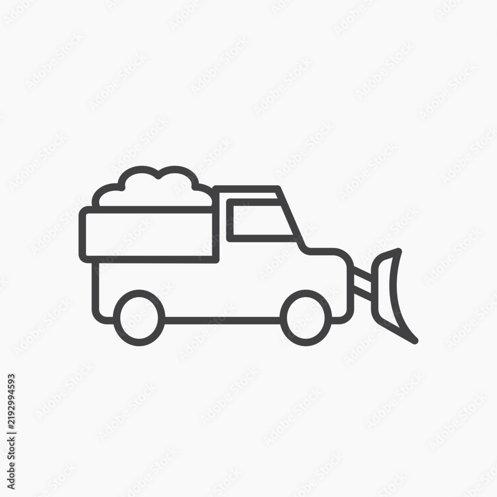 Fototapeta premium Snowplow icon