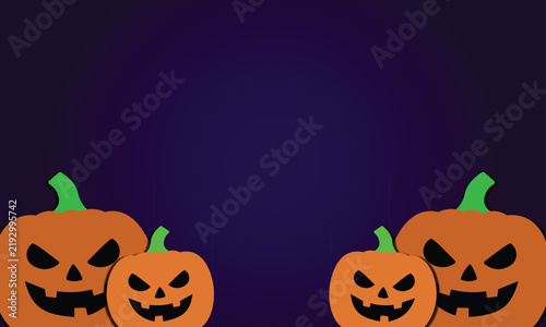 halloween pumpkin background with copy space
