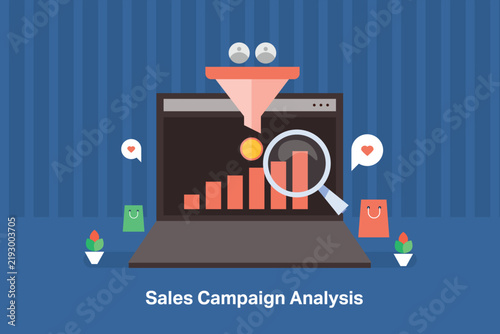 Analysis of Sales campaign performance through data driven report shows engagement, traffic, reach and conversions based on the target audience and sales funnel.