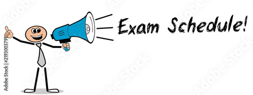 Obraz na płótnie Exam Schedule 