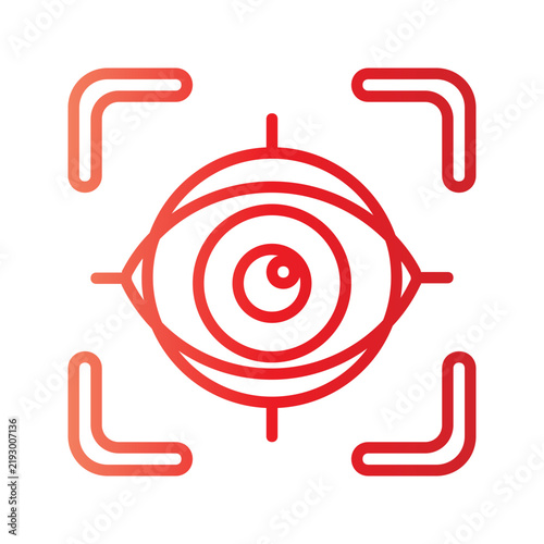 surveillance gradient icon