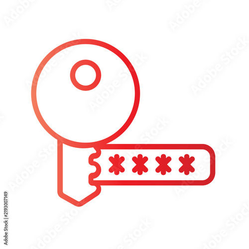 password security gradient icon